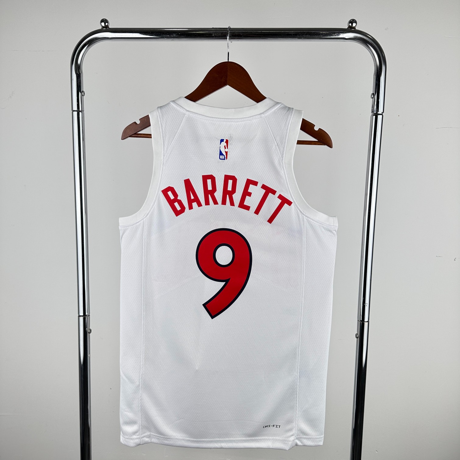 Raptors Barrett White Jersey" Custom