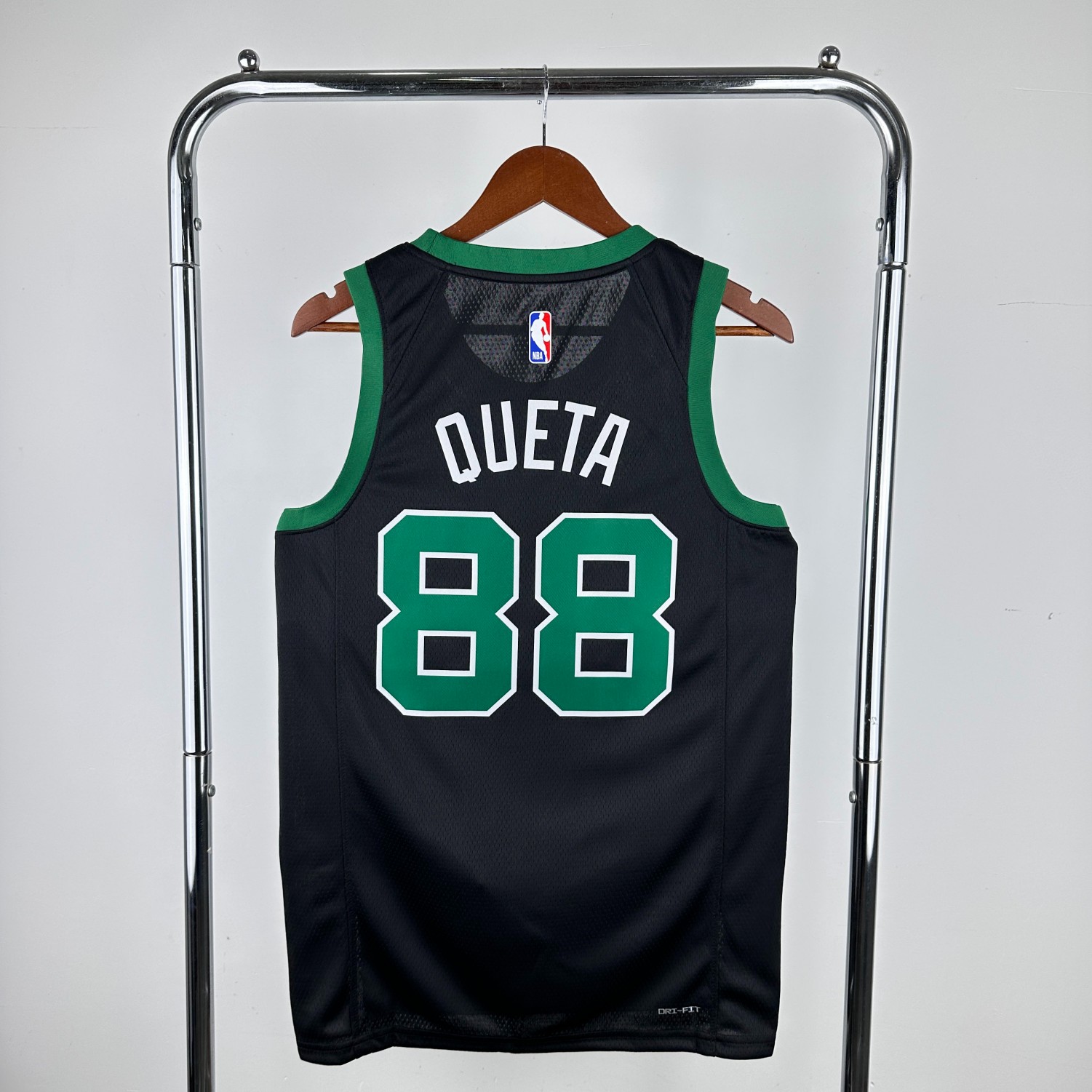 Celtics Queta Black Jersey" Custom