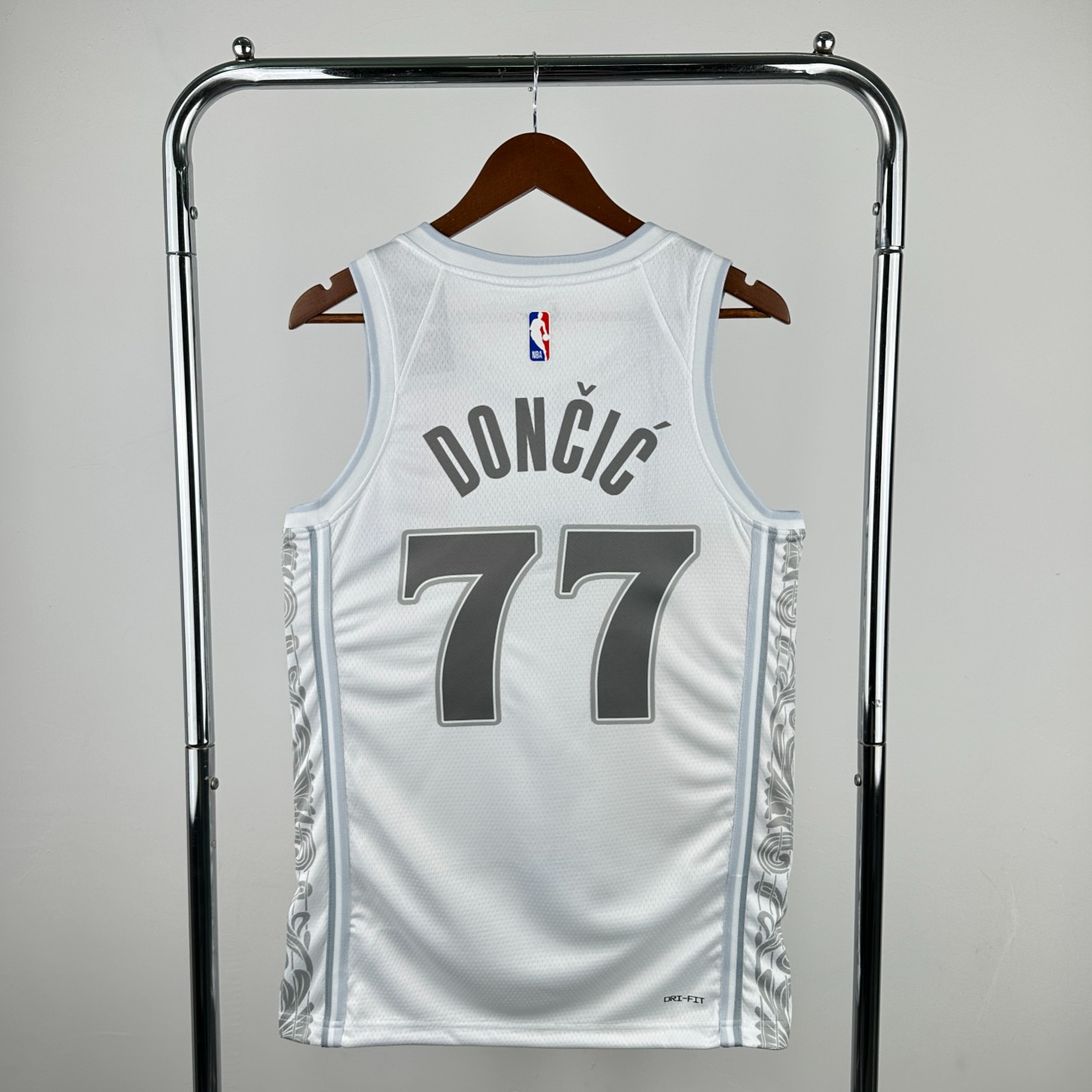Mavs Doncic White Jersey" Custom