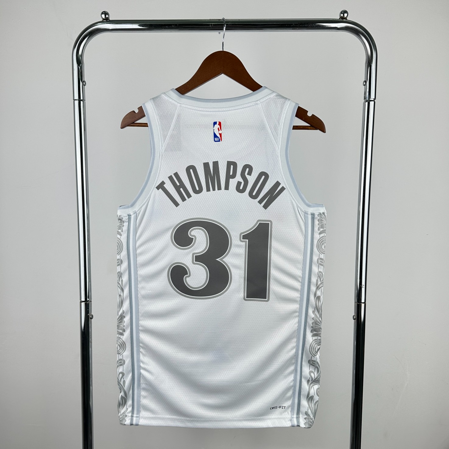 Mavs Thompson White Jersey" Custom