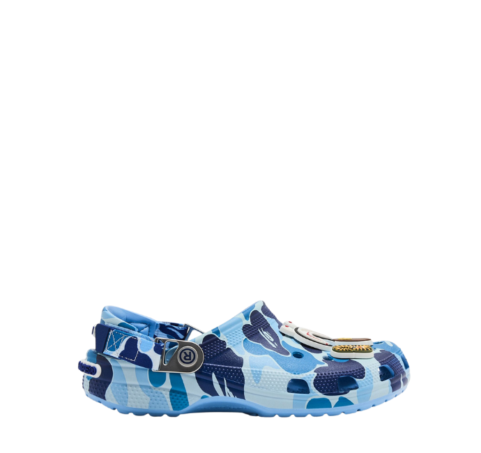 Crocs Classic Clog A Bathing Ape ABC Camo Blue" Custom