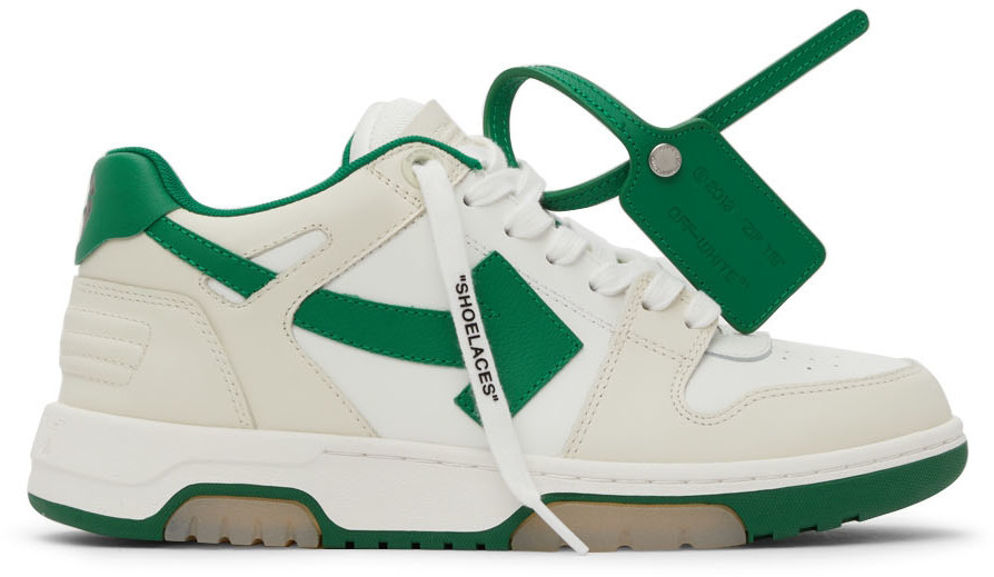 Women’s Off-White Out Of Office ‘OOO’ Green Tan