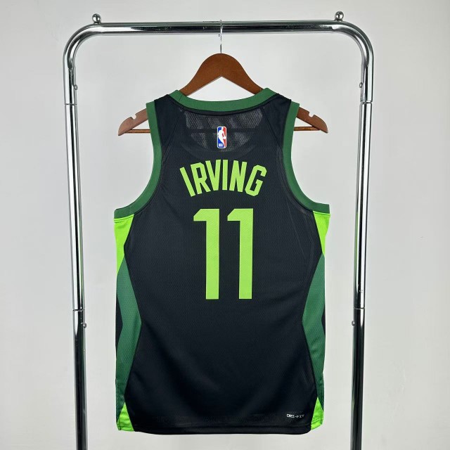 Celtics Irving Black Jersey" Custom
