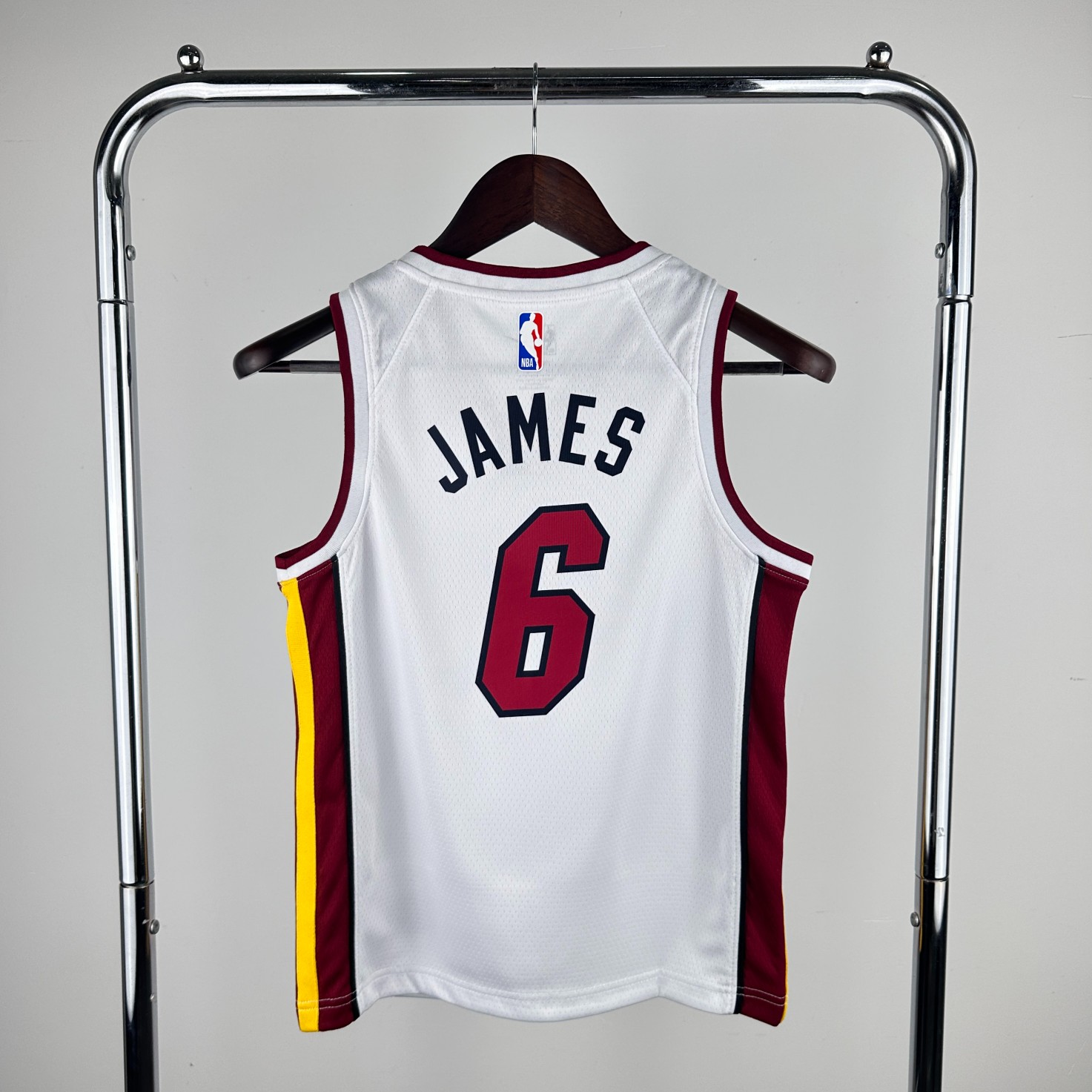 Heat James White Jersey" Custom