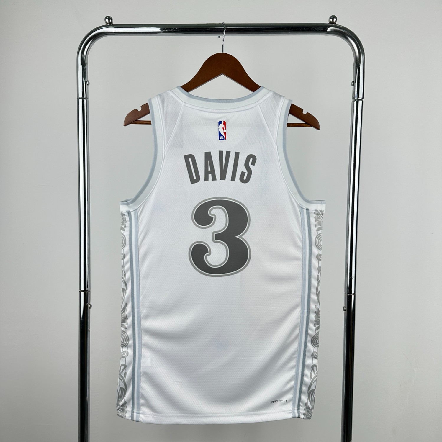Mavs Davis White Jersey" Custom