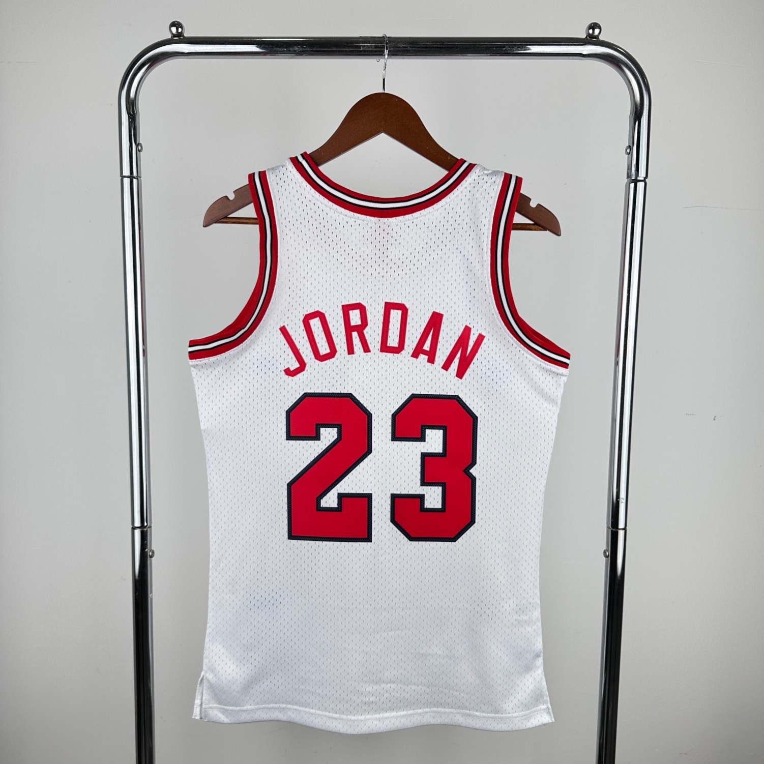 Bulls Jordan White Jersey" Custom