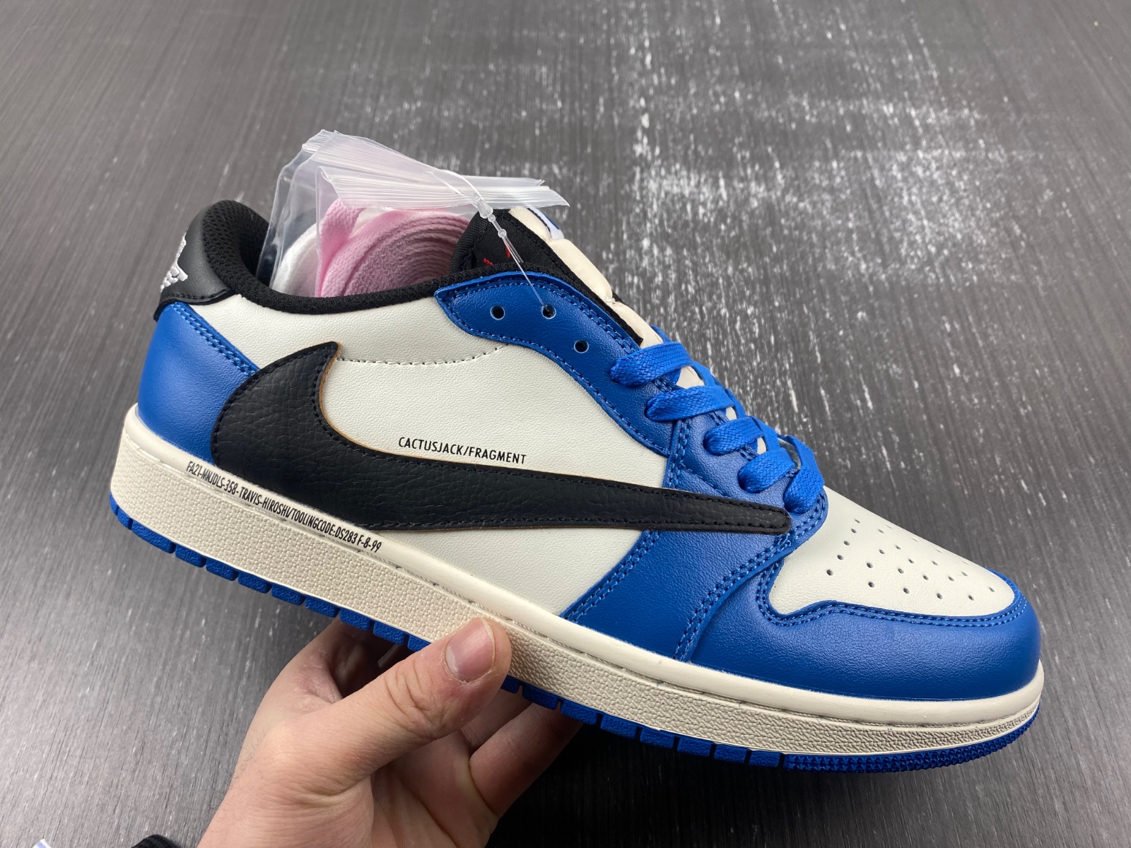 Unreleased Travis Scott x fragment design SAMPLE" Custom