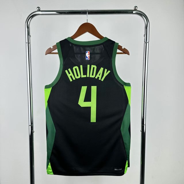 Celtics Holiday Black Jersey" Custom