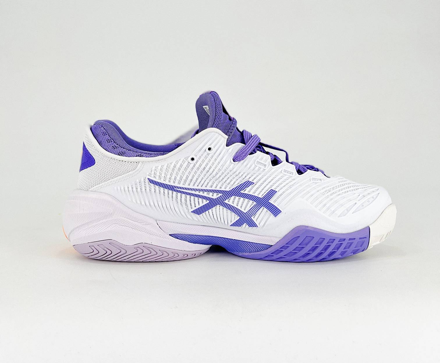 Women’s ASICS Court FF 3 White and Purple" Custom