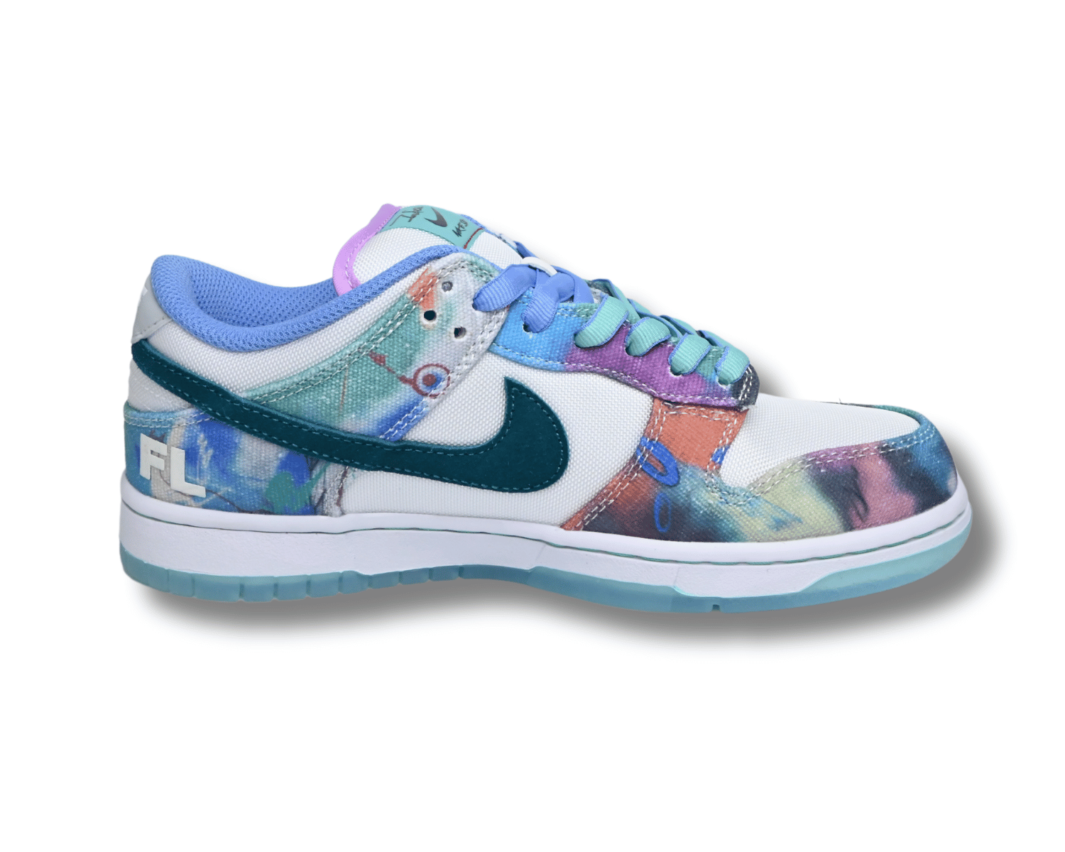 Futura Laboratories x Nike SB Dunk Low Bleached Aqua" Custom