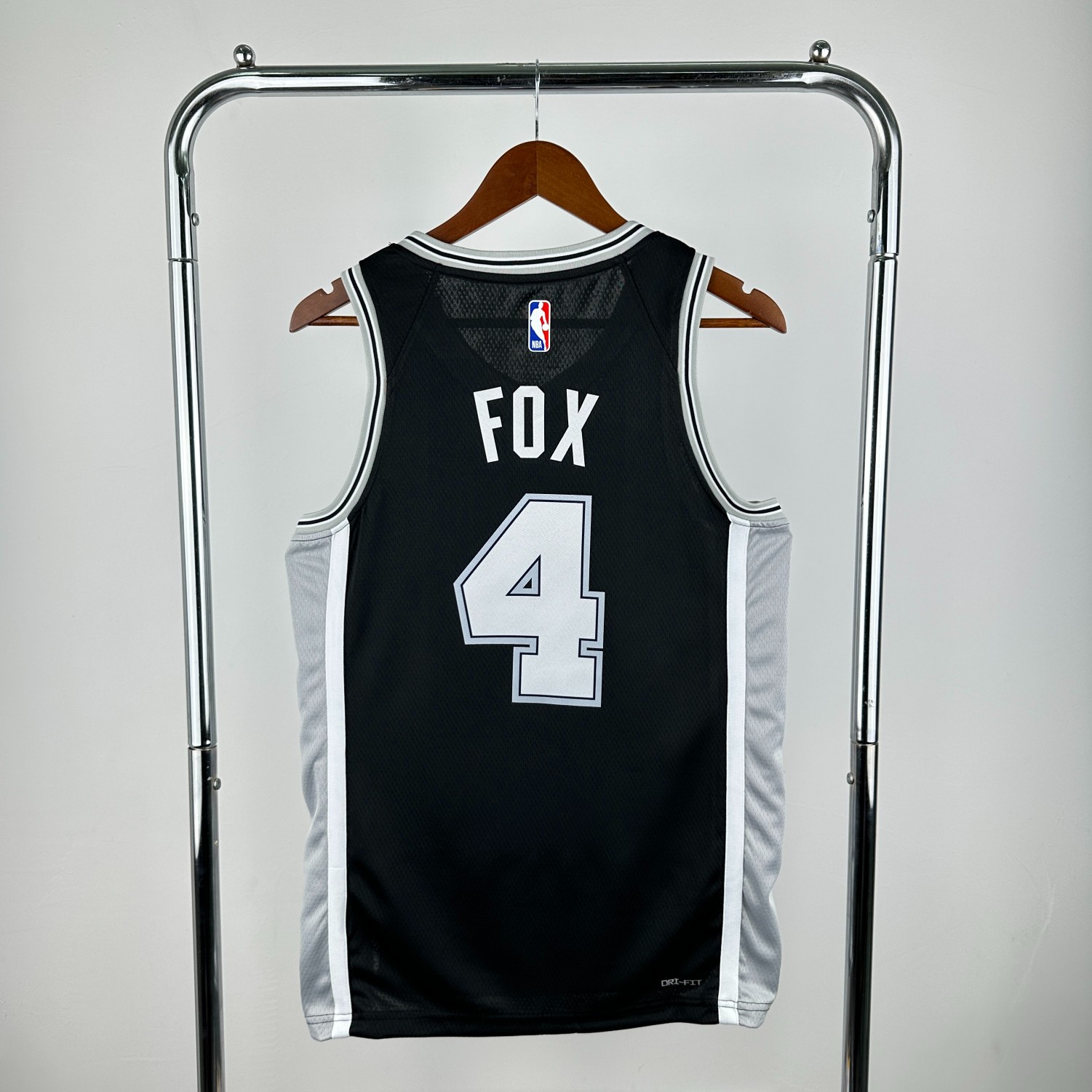 Spurs Fox Black Jersey" Custom