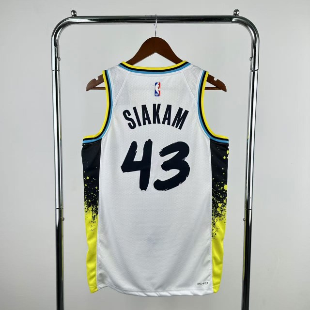 Indy Siakam White Jersey" Custom