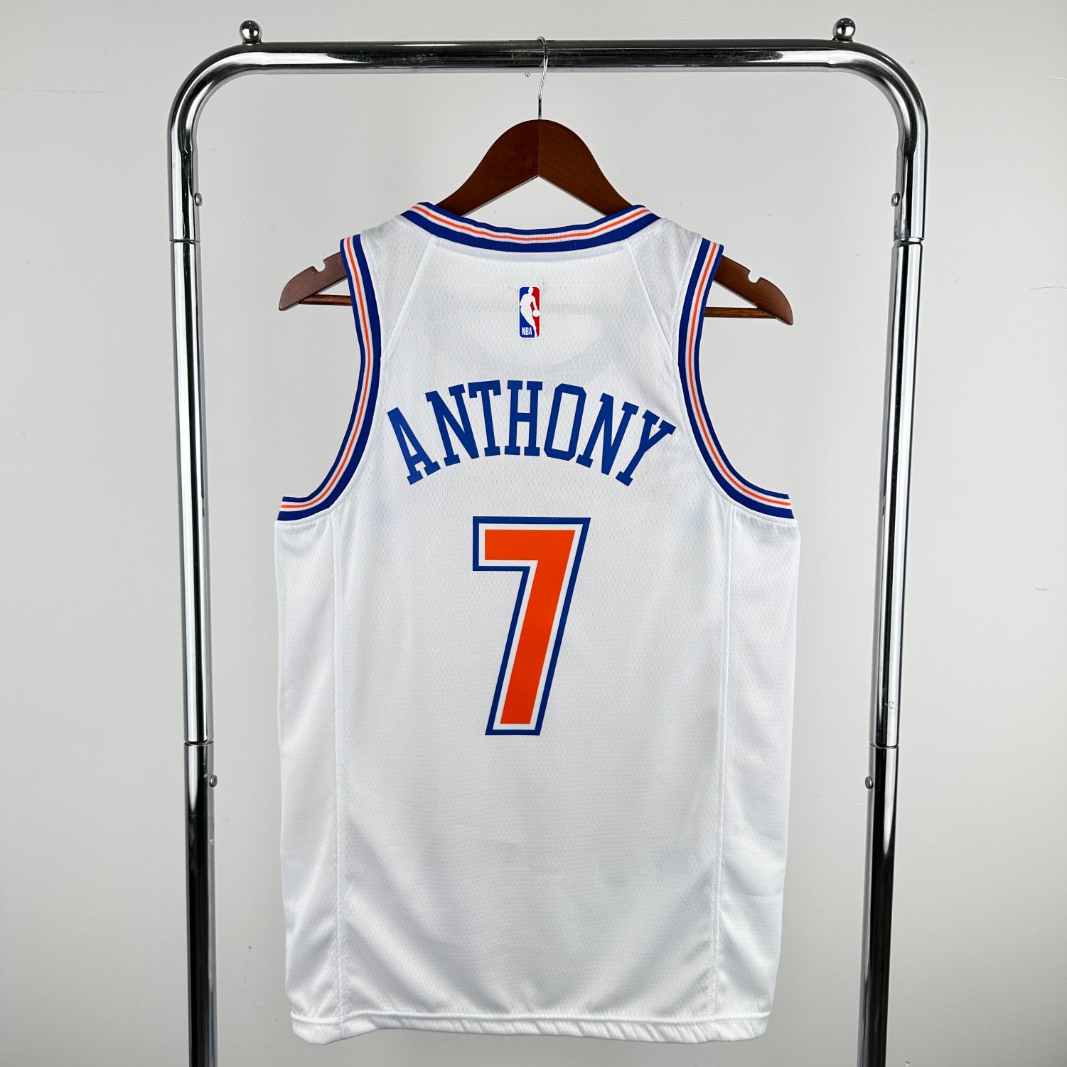 New York Anthony White Jersey" Custom