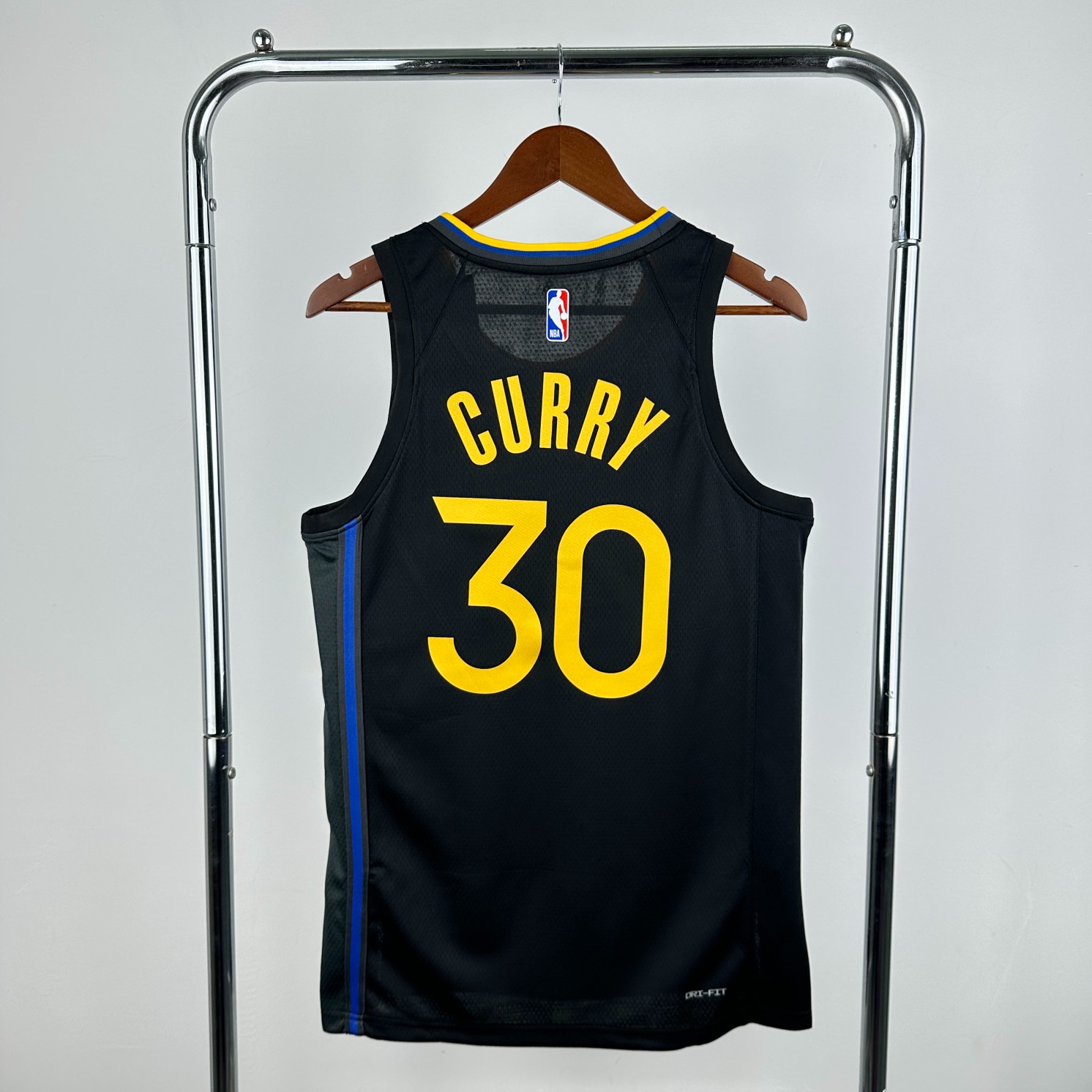 Golden State Warriors Curry Black Jersey" Custom