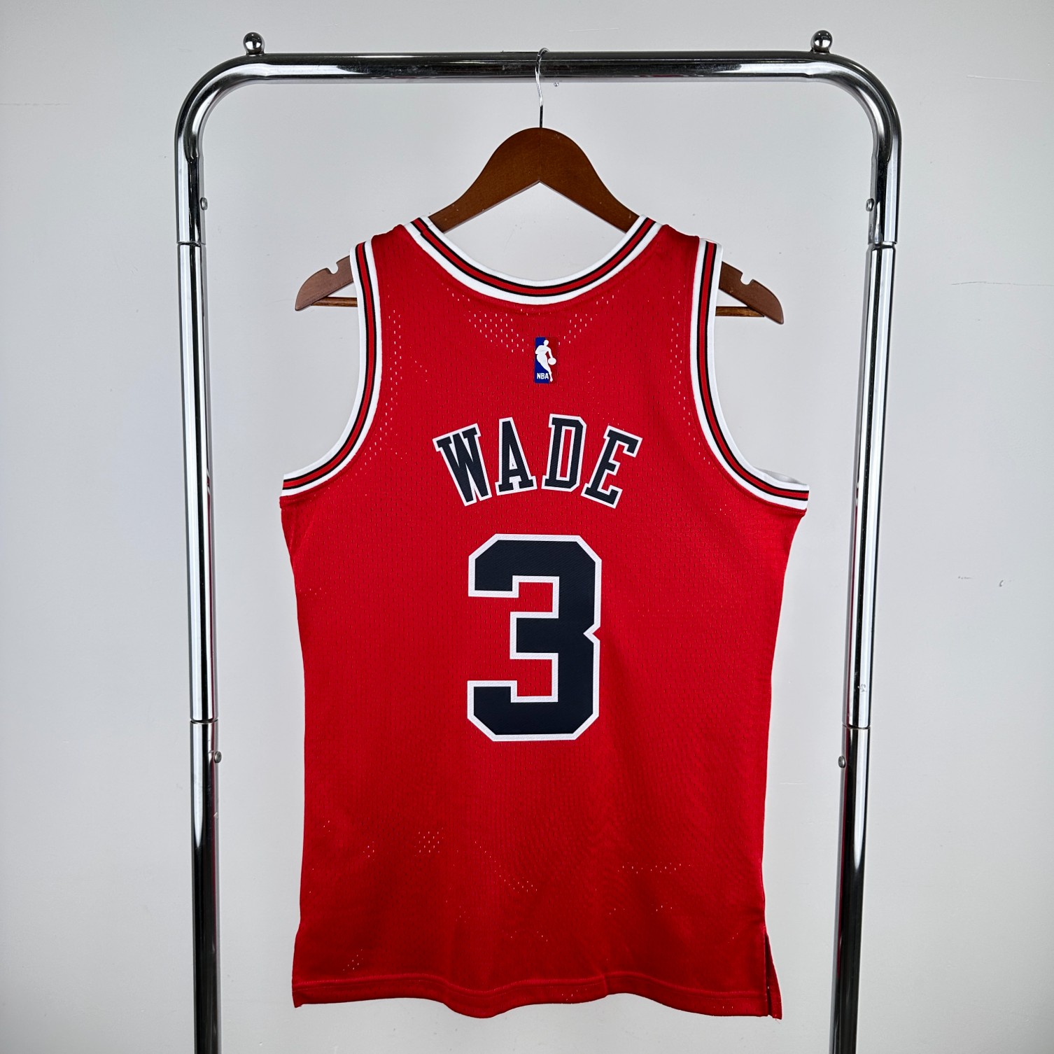 Bulls Wade Red Jersey" Custom
