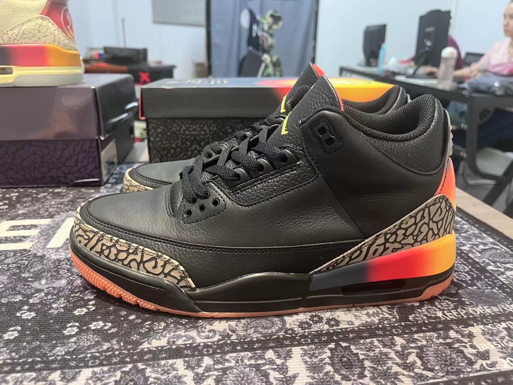 J Balvin x Air Jordan 3 Retro Rio" Custom