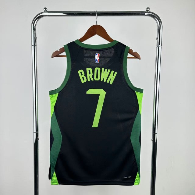 Celtics Brown Black Jersey" Custom